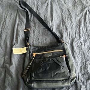 Aimee Kestenberg Crossbody Bag Tyler navy with rose gold accents NWT